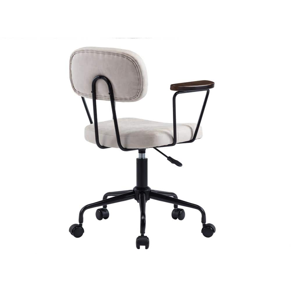 Beige Fabric Modern Leisure Office Chair