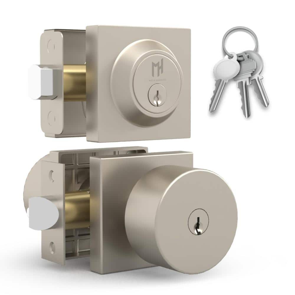 SUANA Entrance Combo Door Knob & Deadbolt Lock, Satin Nickel price history on PriceWatchPro