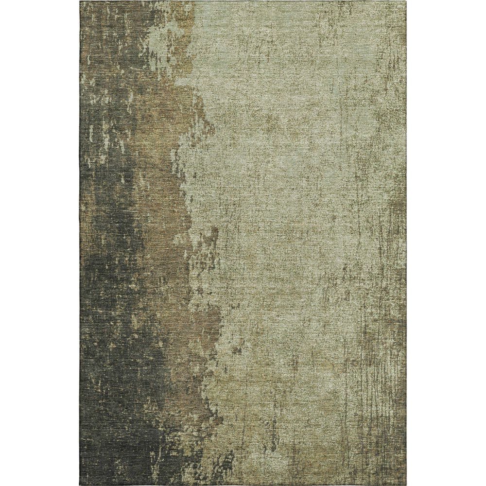 Mayfield Premium Machine Washable Abstract AMF1904 Olive 9 ft. x 12 ft. Area Rug price history on PriceWatchPro
