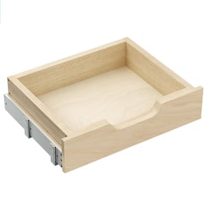 10.31 in. W x 3.15 in. H x 19.5 in. D Light Brown Wood Drawer Storage Pull-Out Organizer