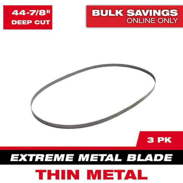44-7/8 in. 12/14 TPI Deep Cut Portable Extreme Thin Metal Cutting Band Saw Blade (3-Pack) For M18 FUEL/Corded