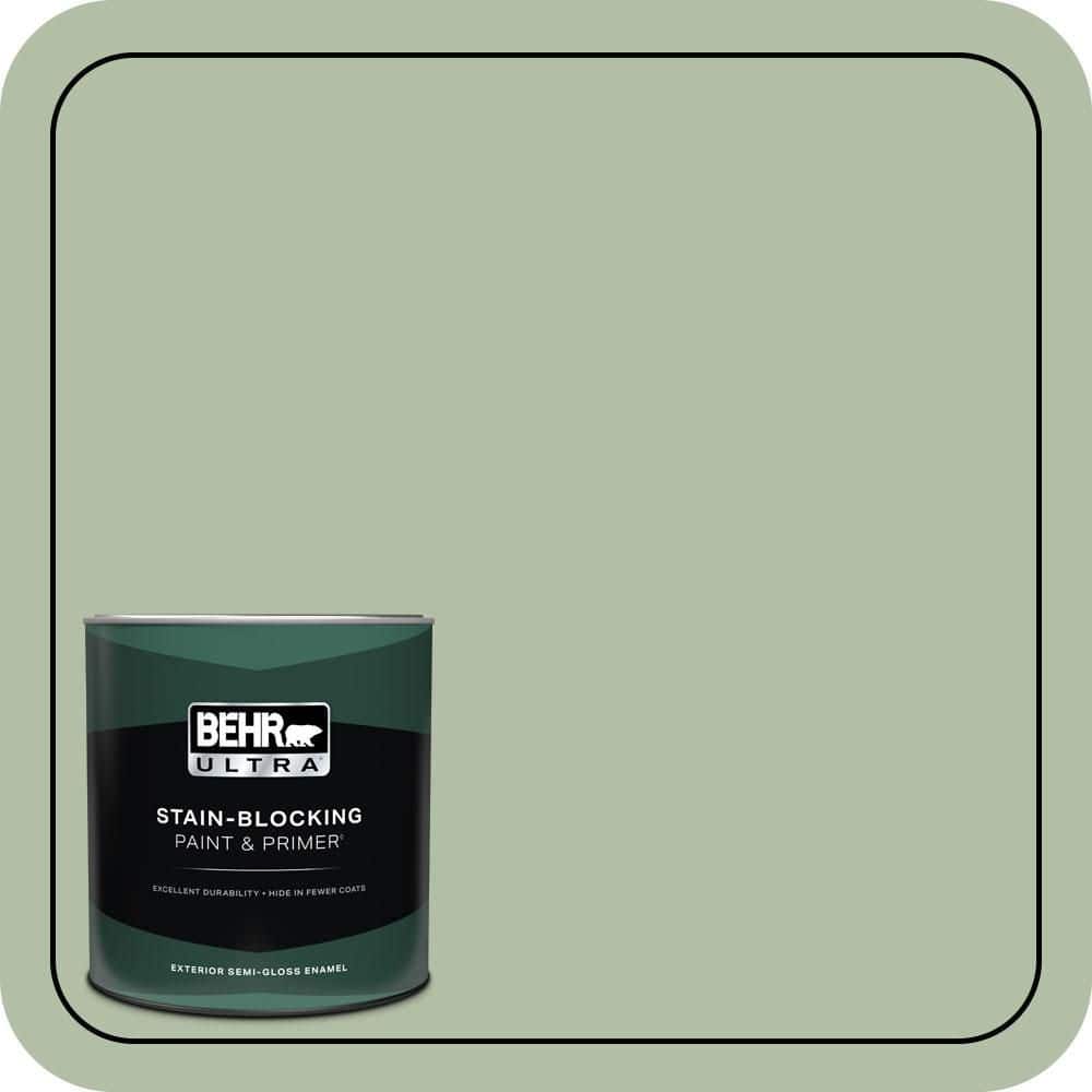 1 qt. #S390-3 Creamy Spinach Semi-Gloss Enamel Exterior Paint & Primer price history on PriceWatchPro