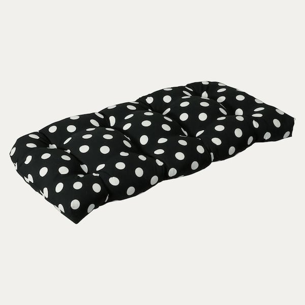 Novelty Rectangular Outdoor Bench Cushion in Black
