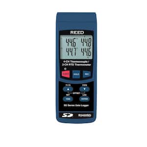 Thermometer, Thermocouple, 4-Ch, Data Logger
