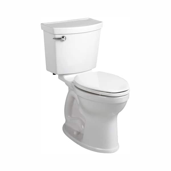 American Standard Champion 4 Max Tall Height 2-Piece High-Efficiency 1.28 GPF Single Flush Round Toilet in White, Seat Not Included