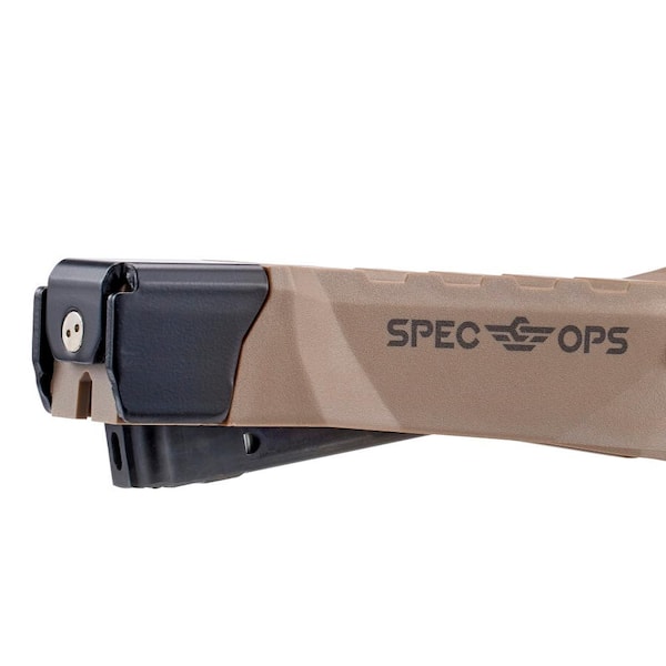 Spec Ops Tools Heavy Duty Hammer Tacker – Fits 1/4”, 5/16” Or 3/8” Staples, Metal Strike Cap, 28% Lighter Composite Frame – Supports Veterans