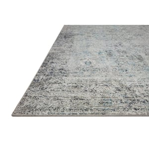 Drift Ivory/Silver 2 ft. 6 in. x 7 ft. 6 in. Contemporary Abstract Runner Rug