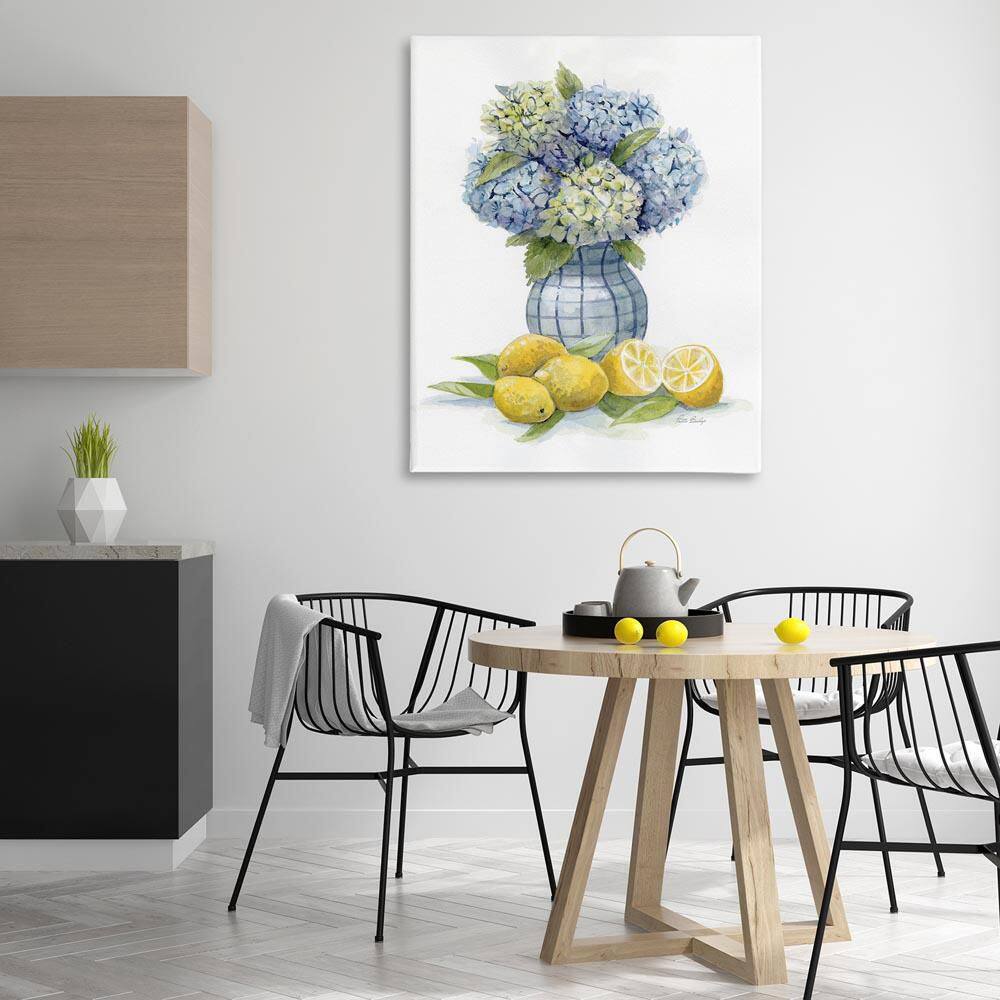 UPC 199235722501 product image for Hydrangeas and Lemon Cluster by Patti Bishop Unframed Nature Graphic Art Print 4 | upcitemdb.com