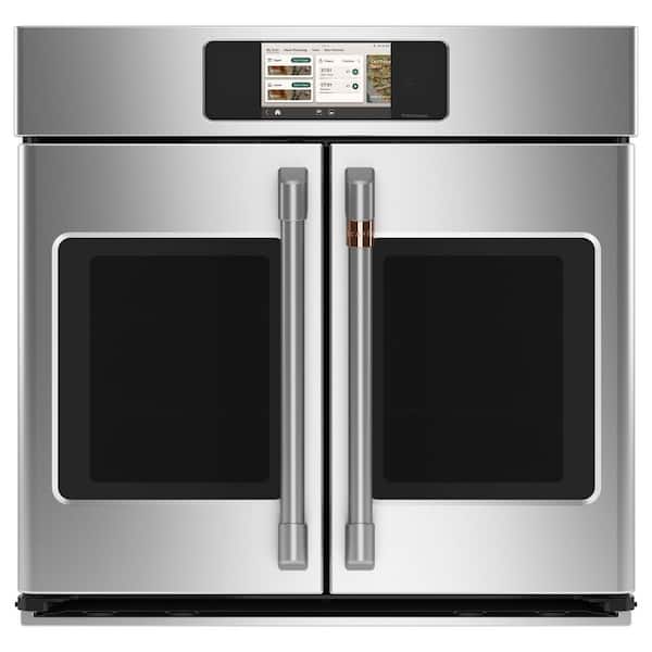 Cafe Professional Series 30 in. Smart Built-In Convection Single Wall Oven with French-Doors in Stainless Steel