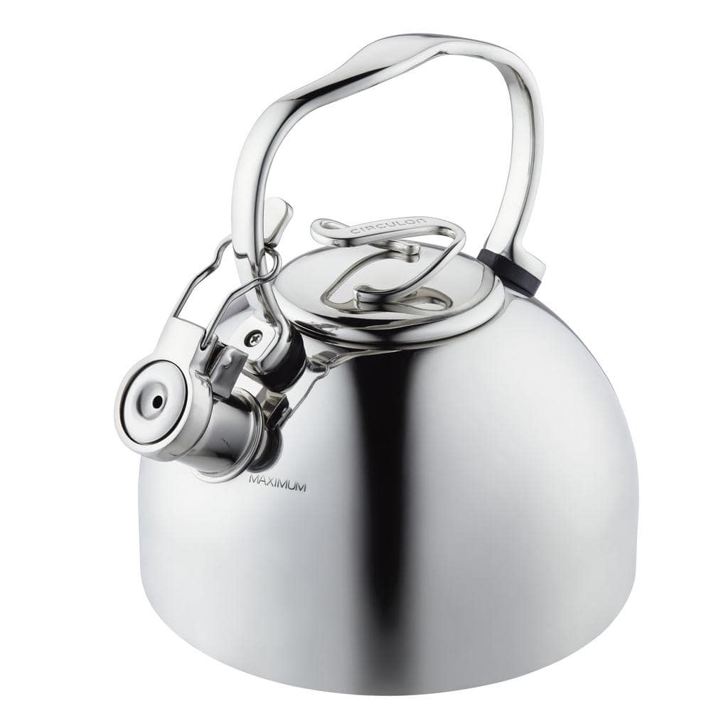 2-Liter Tea Kettle Stovetop Whistling Tea Pot Stainless Steel Tea Kettles Tea Pots for Stove Top 2.3QT 
