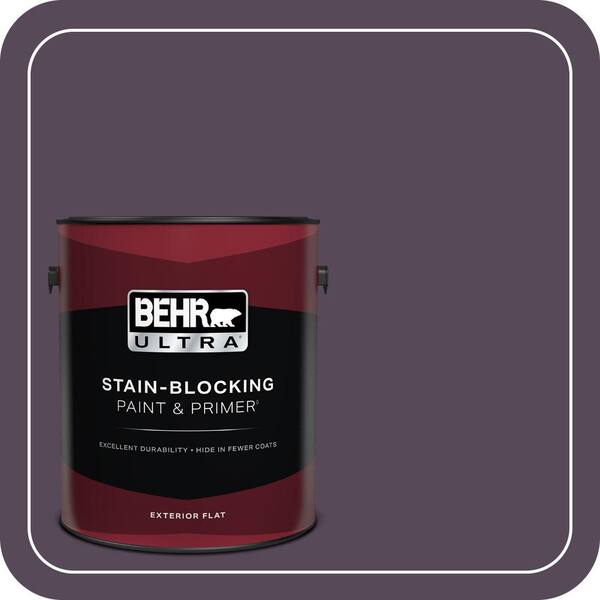 BEHR ULTRA 1 gal. #M100-7 Deep Merlot Flat Exterior Paint & Primer