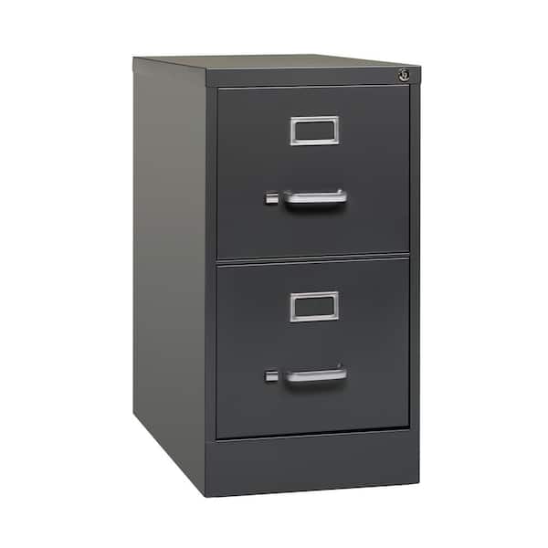 Hirsh 26.5 in. D 2-Drawer Medium Tone Brown Metal Letter Width 15 in. W Vertical File Cabinet, Commercial Grade