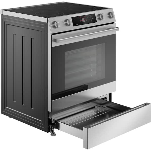 300 Series 30" 5.8 cu. ft. Slide-In Electric Range in Stainless Steel with True Convection Oven
