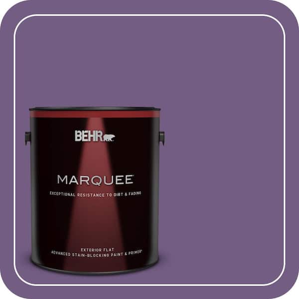 BEHR MARQUEE 1 gal. #650B-7 Mystical Purple Flat Exterior Paint & Primer