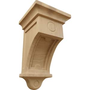 5 in. x 5 in. x 9 in. Cherry Arts and Crafts Corbel