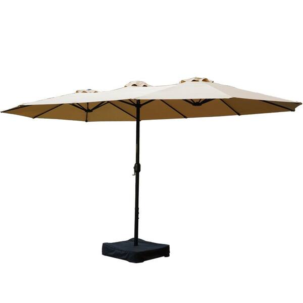 Extra Large Waterproof Twin Umbrellas, Extra Large Patio Umbrella With Lights