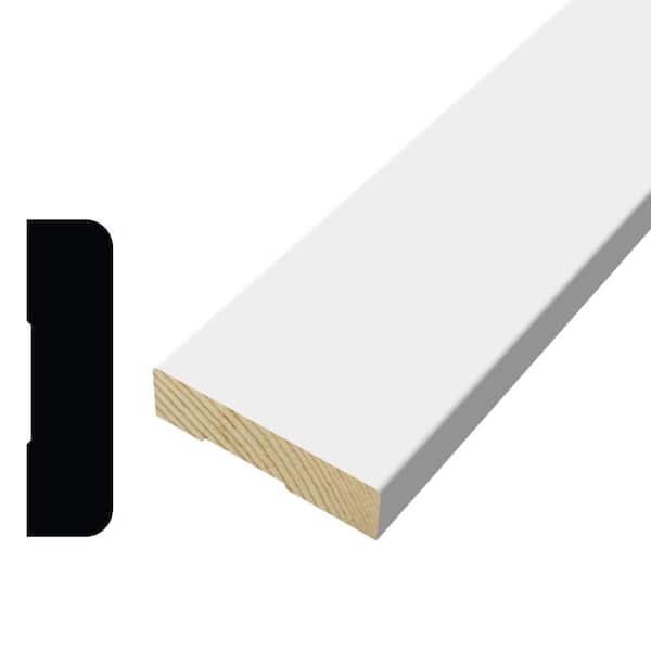 Alexandria Moulding LWM473 19/32 in. x 2-1/4 in. Primed Finger-Jointed Pine Wood Casing Molding