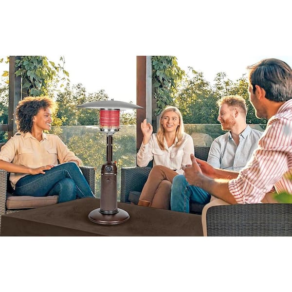 Outdoor Heating 6ft Patio Heater Fire Sense 10,000 BTU Hammered
