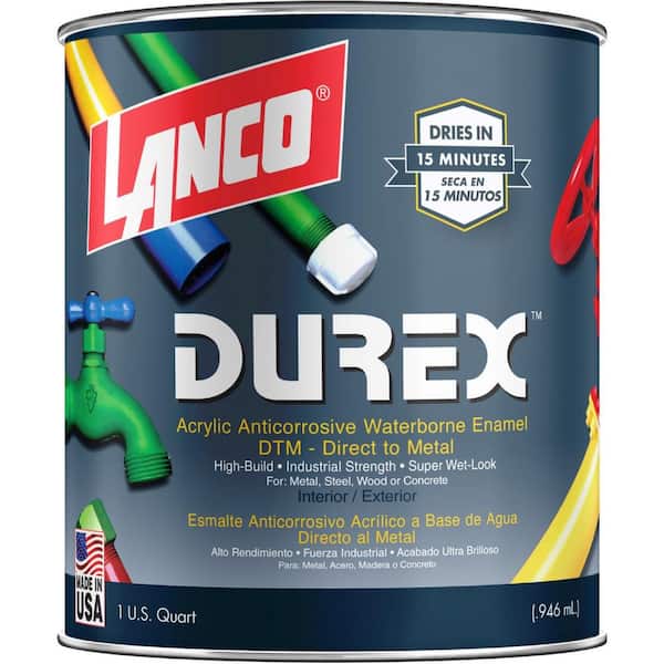 Lanco Durex 1 Qt. Acrylic White Interior/Exterior Paint