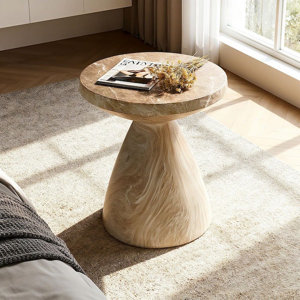 1-Piece 15.75 in. W x 15.75 in. D x 20.87 in. H Marble Composite