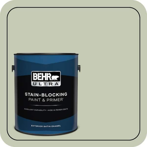 BEHR ULTRA 1 gal. #420E-3 Spring Hill Satin Enamel Exterior Paint & Primer