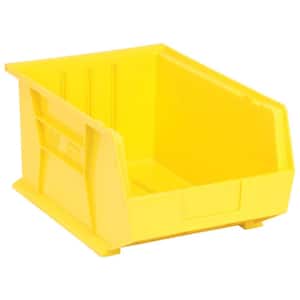 Ultra Series 13.71 Qt. Stack and Hang Bin in Yellow (4-Pack)