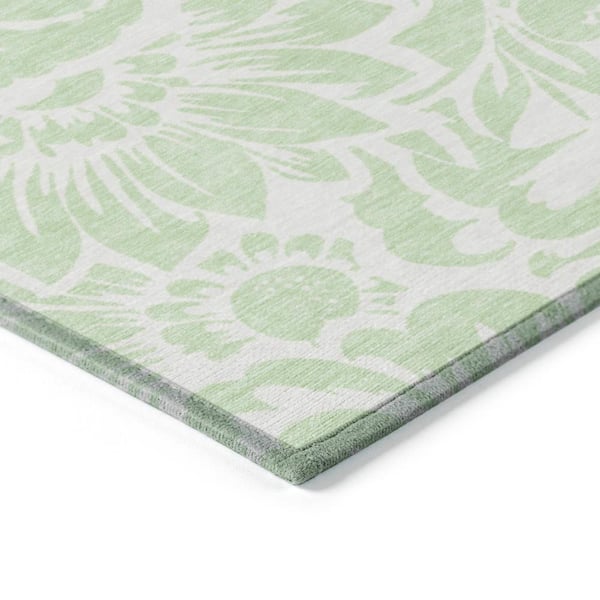 Mint Green Outdoor Rug Plastic Washable Rugs Water Resistant Garden Patio  Rug