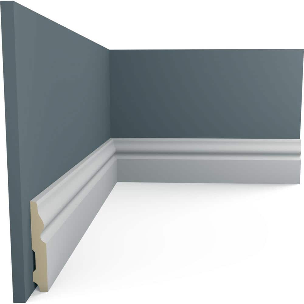 Architectural Primed Gray Polyurethane Baseboard Moulding