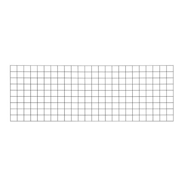 Select 36 in. x 96 in. Charcoal Black Steel Mesh Railing Panel