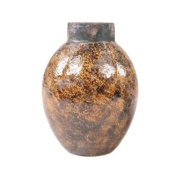 Zentique Distressed Textured Vase L (16758L B93A) 16758L B93A - The ...