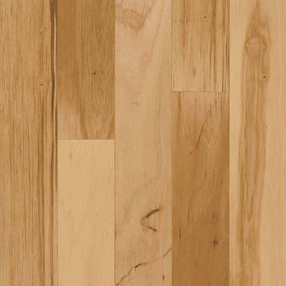 Bruce Take Home Sample - Hickory Rustic Natural Engineered Click Lock Hardwood Flooring - 5 in. x 7 in., Medium