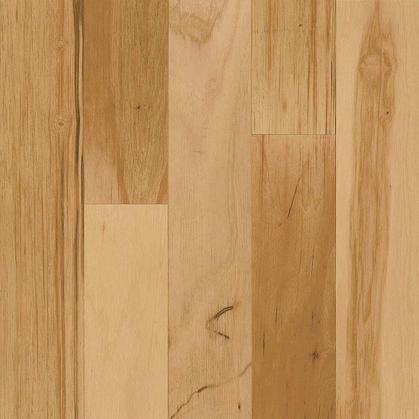Bruce Take Home Sample - Hickory Rustic Natural Engineered Click Lock Hardwood Flooring - 5 in. x 7 in.