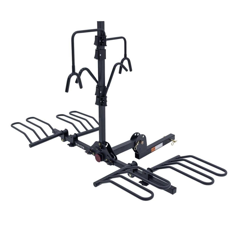 Hitch-Mounted Platform Rack, 4 Standard Bikes, 160 lb Capacity, Multi-Fold and Tilting Design, for Trucks, SUVs, Vans price history on PriceWatchPro