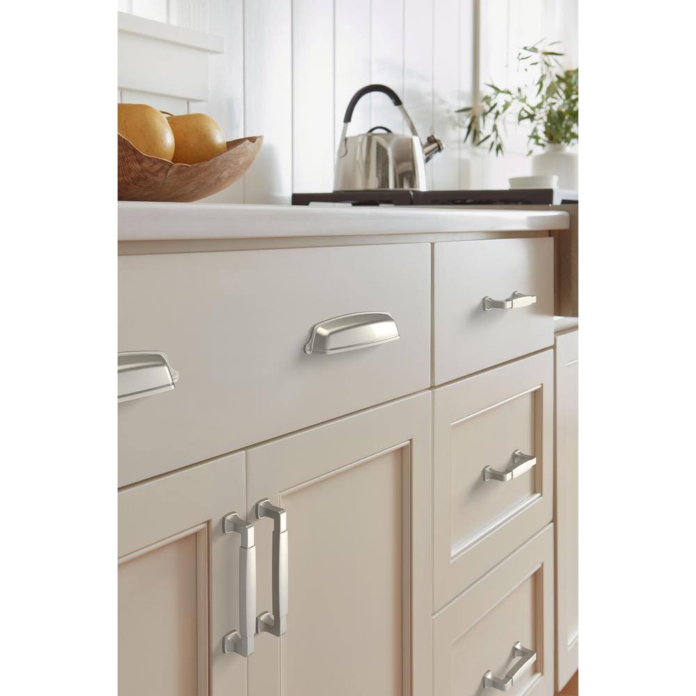 Satin Nickel 5-1/16 Inch Cabinet Drawer Pull