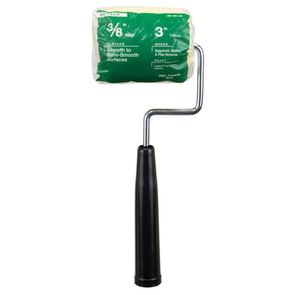 Unbranded 3 in. High-Density Standard Paint Roller with Handle and Roller Cover