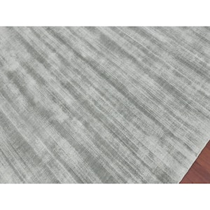 Affinity 10 ft. X 14 ft. Silver/Gray Striped Area Rug