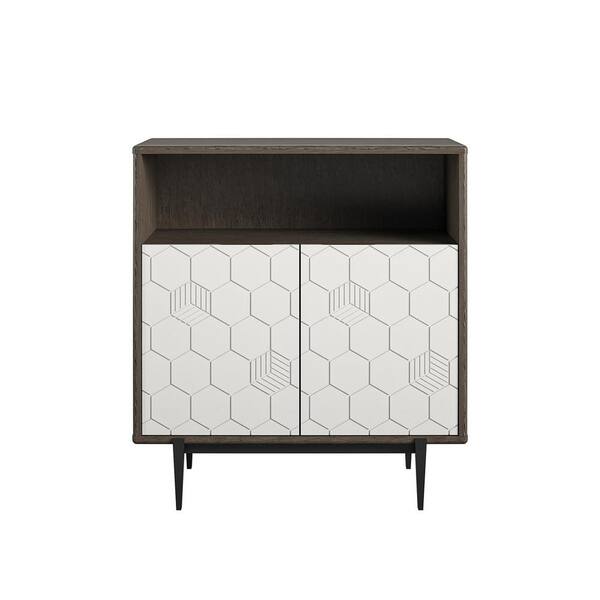 CosmoLiving by Cosmopolitan Olivia Gray Oak Storage