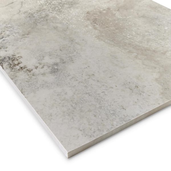 Tufo 12 in. x 24 in. Taupe Polished Porcelain Wall and Floor Tile (17.46 sq.ft./case)