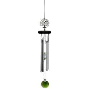 Signature Collection, Crystal Tree of Life Chime, 19 in. Silver Wind Chime WFTE