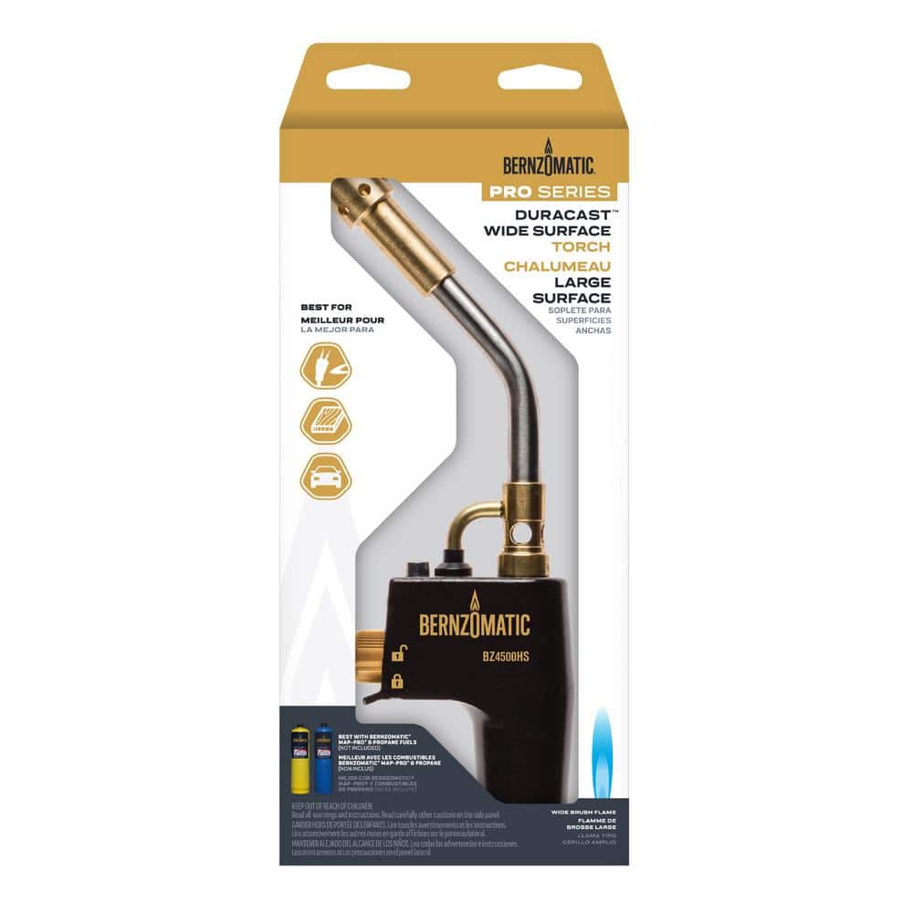 Bernzomatic Black and Brass Heat Shrink Torch with Stainless Steel