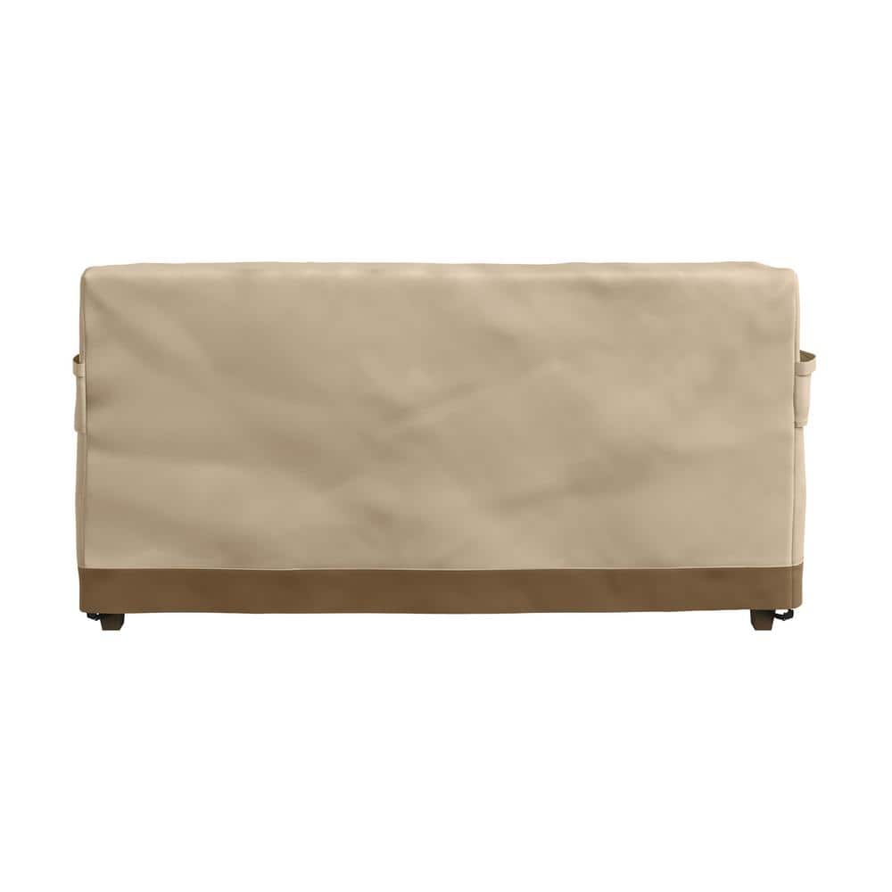 Beige Heavy-Duty Waterproof Outdoor Couch Cover 76"