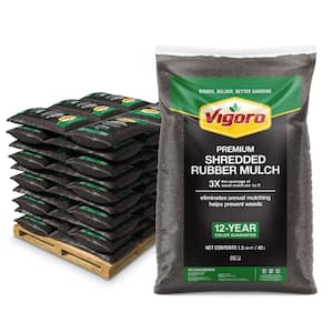 75 cu. ft. Brown Shredded Rubber Mulch (50 Bags)