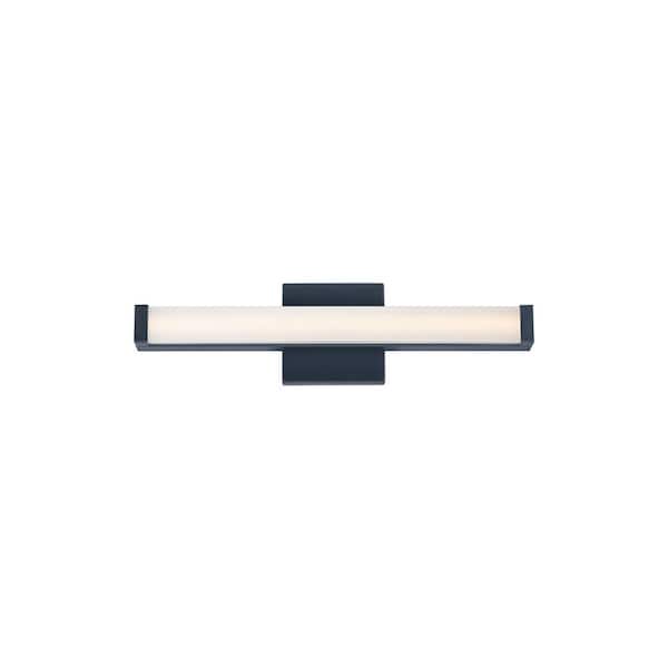 Maxim Lighting Spec 18 in. 1 Light Stainless Steel Black LED Bath Vanity