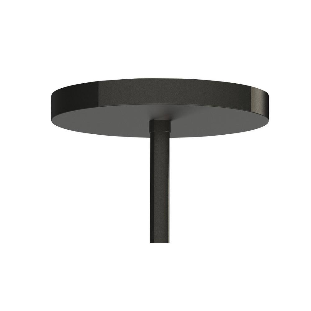 Coal and Brushed Nickel 3-Light Cylinder Chandelier