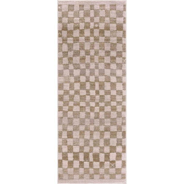 Benjy Cream/Gold 3 ft. x 7 ft. Area Rug