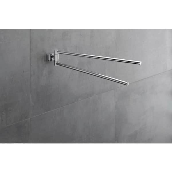 Karree 16.125 in. Double Towel Bar in Chrome