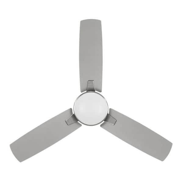 Hampton Bay Bellport 42 in. Brushed Nickel Flush Mount Standard