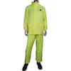 John Deere Large Yellow Polyurethane-Coated Polyester Waterproof 2-Piece Rain Suit with 2 in. Storm Flap JD44510/L