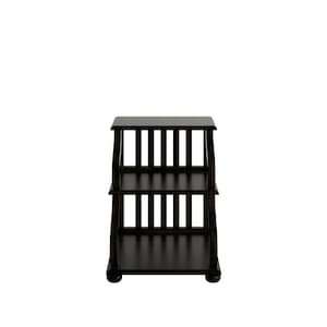 Kelsey Antique Black Tiered Accent Table