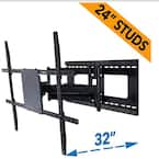 Full Motion TV Wall Mount for 42 in. - 80 in. TVs with Room Adapt Extends 32 in., Mounts on 16 in. or 24 in. Studs